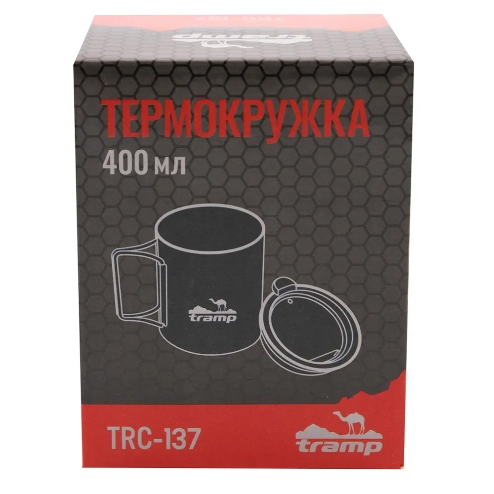 Tramp термокружка со складными ручками и поилкой TRC-137, 400 мл