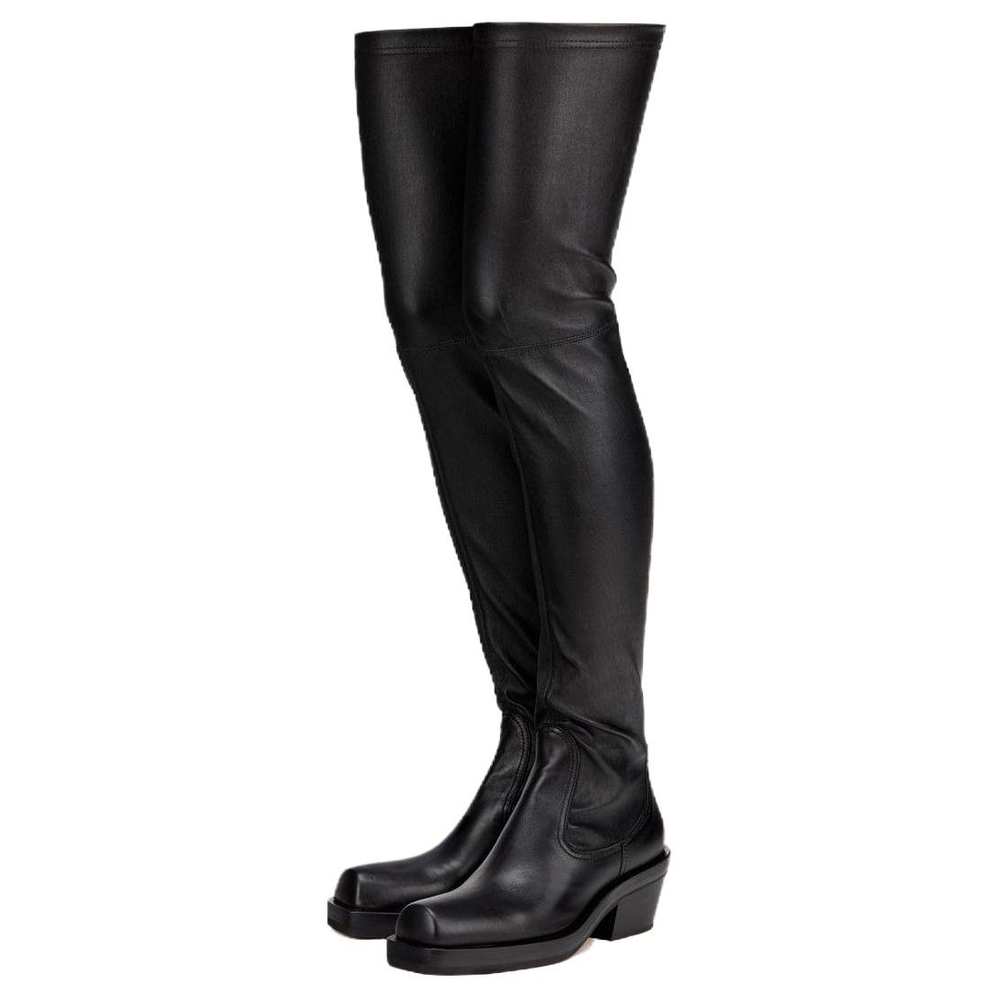 AGL PU Over the knee Boots 6cm Women"s Black