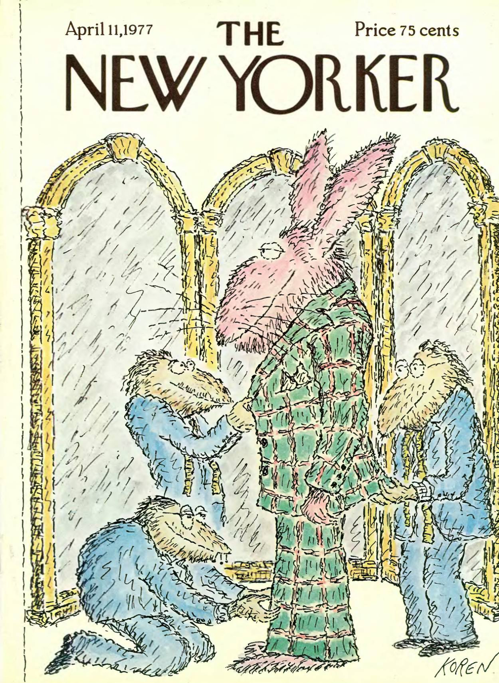 Журнал The New Yorker 11-04-1977, обложка