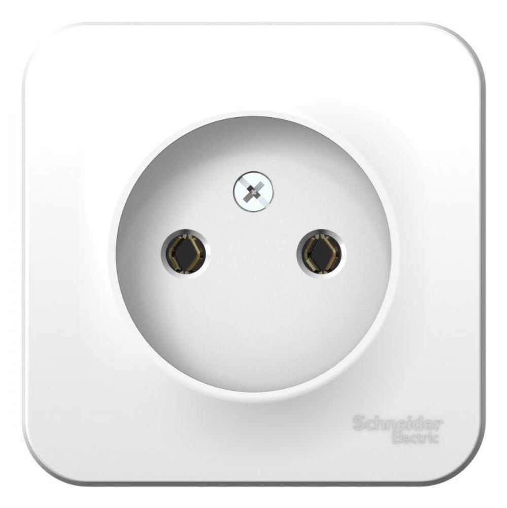 Розетка 1-м ОП Blanca 16А IP20 250В без заземл. без защ. шторок с металлич. пластиной бел. SE BLNRA000121 Розетка 1-м ОП Blanca 16А IP20 250В без заземл. без защ. шторок с металлич. пластиной бел. SE BLNRA000121