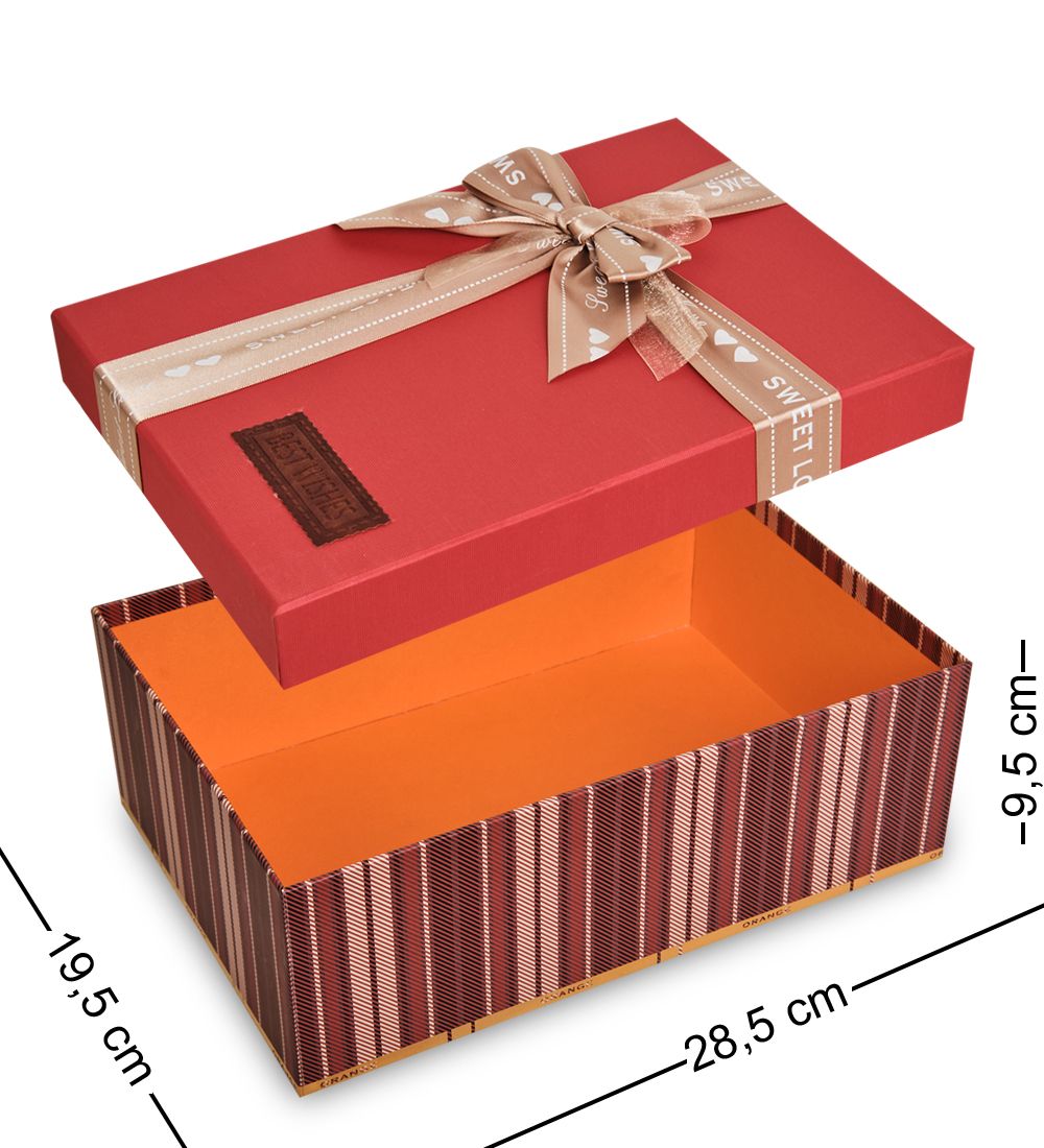 WG-76/2-A Коробка подарочная «Прямоугольник» цв.красный