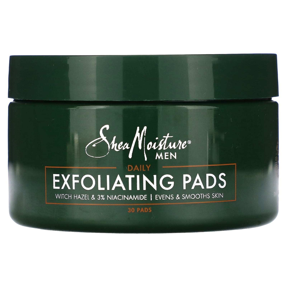 SheaMoisture, Ежедневные отшелушивающие салфетки для мужчин, 30 шт.