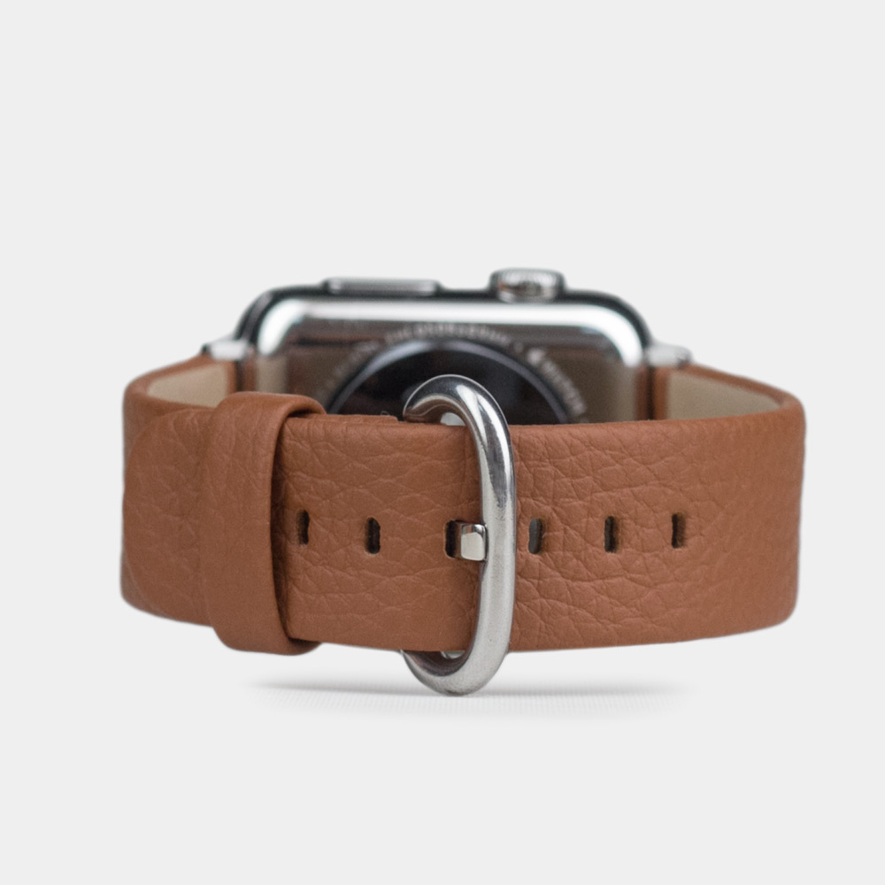 Ремешок кожаный для Apple Watch 40/41mm Classic цвета карамель