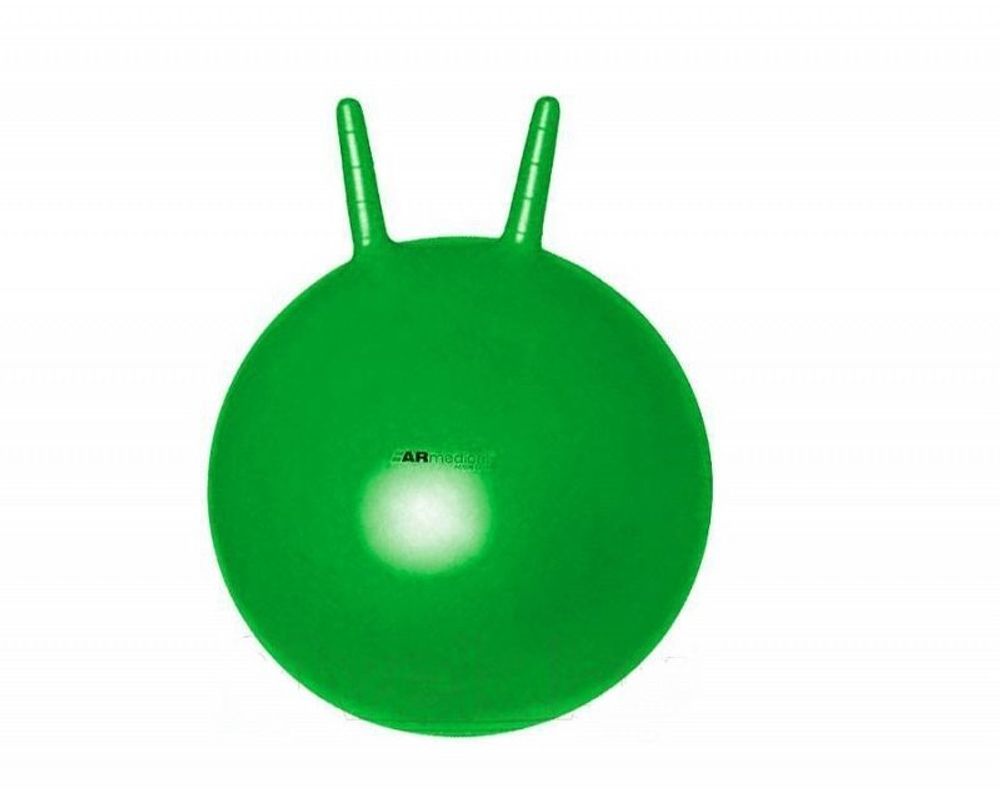 Мяч реабилитационный Хоппер с ручками-рогами зеленый НВ2-55