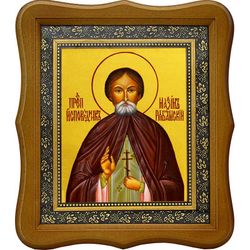 Максим Попов, исповедник Рябашский, иеромонах. Икона на холсте.