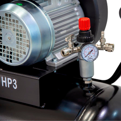 WDK-91040 Компрессор поршневой с ременным приводом 400 л/мин, 2.2 КВт, 220 В, ресивер 100 л