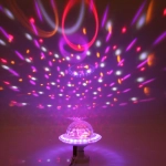 Диско-лампа светодиодная «Калейдоскоп красок», цоколь Е 27, Bluetooth, МР3, USB с удлинителем (220V)