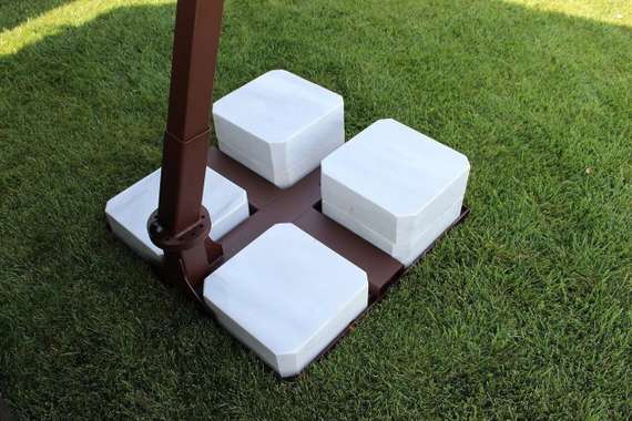 Зонт профессиональный Banana 3х4 м, коричневый, бежевый