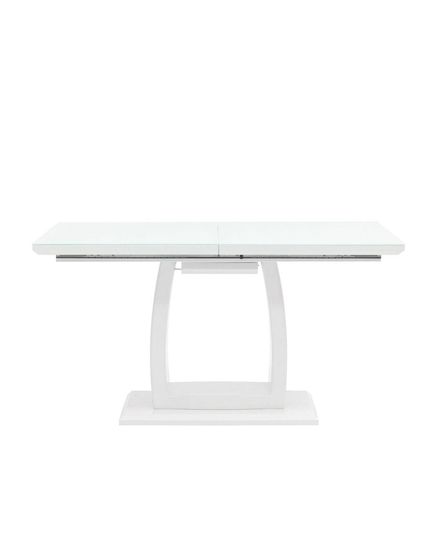 Стол обеденный Орлеан раскладной 140-170*80 глянцевый белый