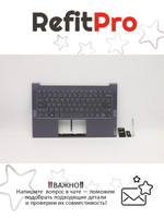 Верхняя панель с клавиатурой (топкейс) для ноутбука Lenovo Slim 7-14IIL05 с подсветкой, серая, раскладка - английская (5CB0X55961)