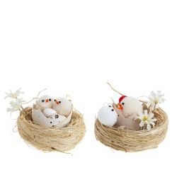 GAEM Изделие декоративное "Гнездо пасхальное" (блок 6 шт), L7,5 W7,5 H5 см, 2в.