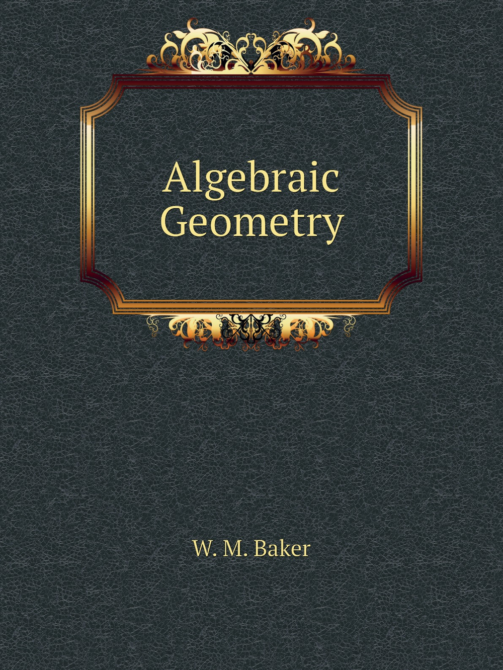 Algebraic Geometry | W. M. Baker