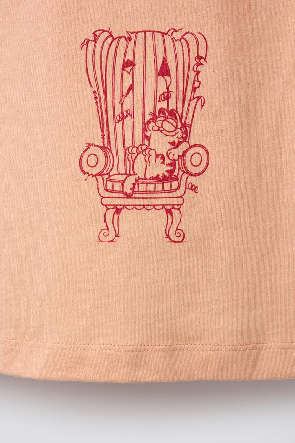 ZARA ФУТБОЛКА С ПРИНТОМ GARFIELD © PAWS INC, ОРАНЖЕВЫЙ