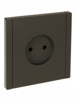 FORTE&PIANO Розетка 1-местная без заземления без защитных шторок винтовое крепление 10А FP318 серый IEK