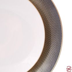 Набор глубоких тарелок Falkenporzellan Deluxe Shape - Rio Black Gold 23,5 см (6 шт)