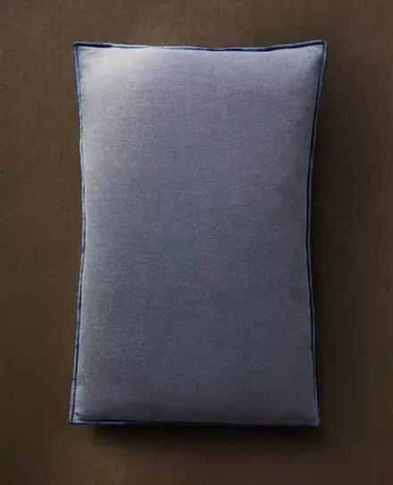 ZARA HOME ОДНОТОННАЯ НАВОЛОЧКА ДЛЯ ДЕКОРАТИВНОЙ ПОДУШКИ, СВЕТЛО-СИНИЙ