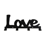 Ключница открытого типа металлическая, 4 крючка, 24,3x10,5 см, металл, 2 цвета