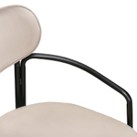 Стул LATITUDE Ror, Round, велюр, черный/бежевый