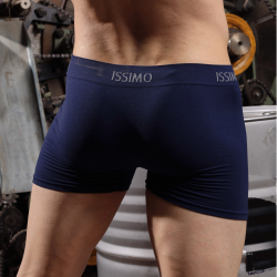 Мужские трусы боксеры синие бесшовные ISSIMO BOXER 211