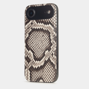 Чехол-накладка для iPhone 17 Air из кожи питона, натурального цвета