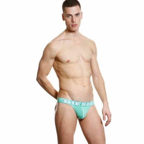 Мужские трусы джоки светло-бирюзовые Diesel Fresh and Bright Divine Jockstrap Light Green