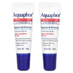 Aquaphor, Средство для защиты губ и солнцезащитное средство, SPF 30, без отдушек, 2 тюбика по 10 мл (0,35 жидк. унц.)