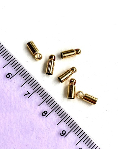 29661-з Концевик на шнур 3мм, позолота