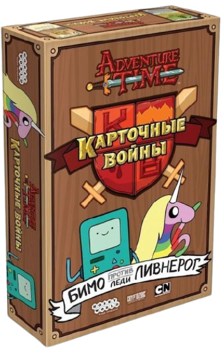 Настольная игра Время приключений. Карточные войны. Бимо против леди Ливнерог