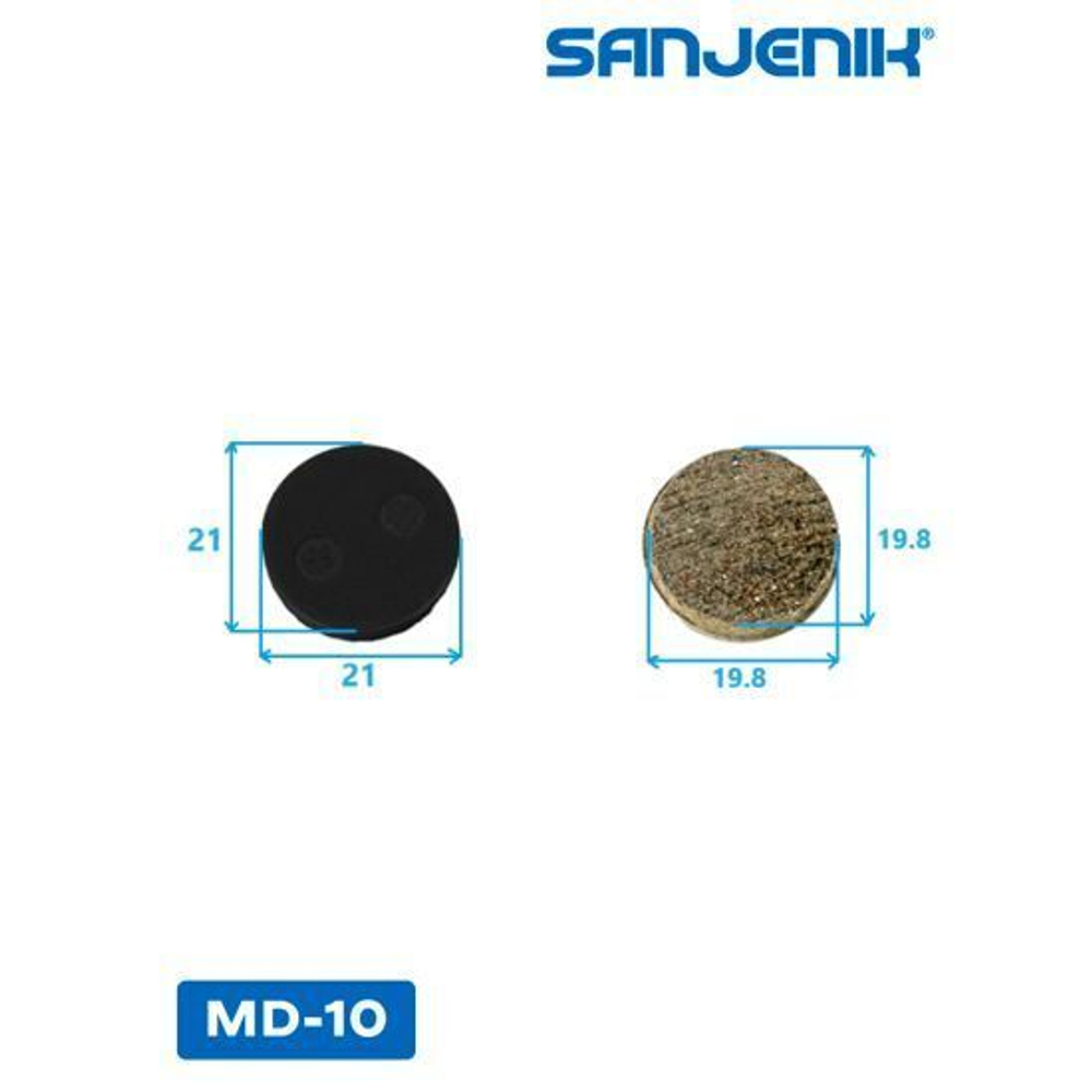 Колодки тормозные Sanjenik MD-10 для велосипедов и электросамокатов Xiaomi M365