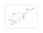Ввод питания для шинопровода Magnetic Ultra Slim GV1262 BK черный IP20 48V 60*26*16