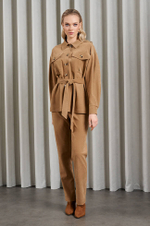 22915 Блузка женская (бежево-золотистый)