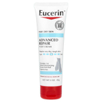 Eucerin, усовершенствованный восстанавливающий крем для ног, без запаха, 85 г (3 унции)