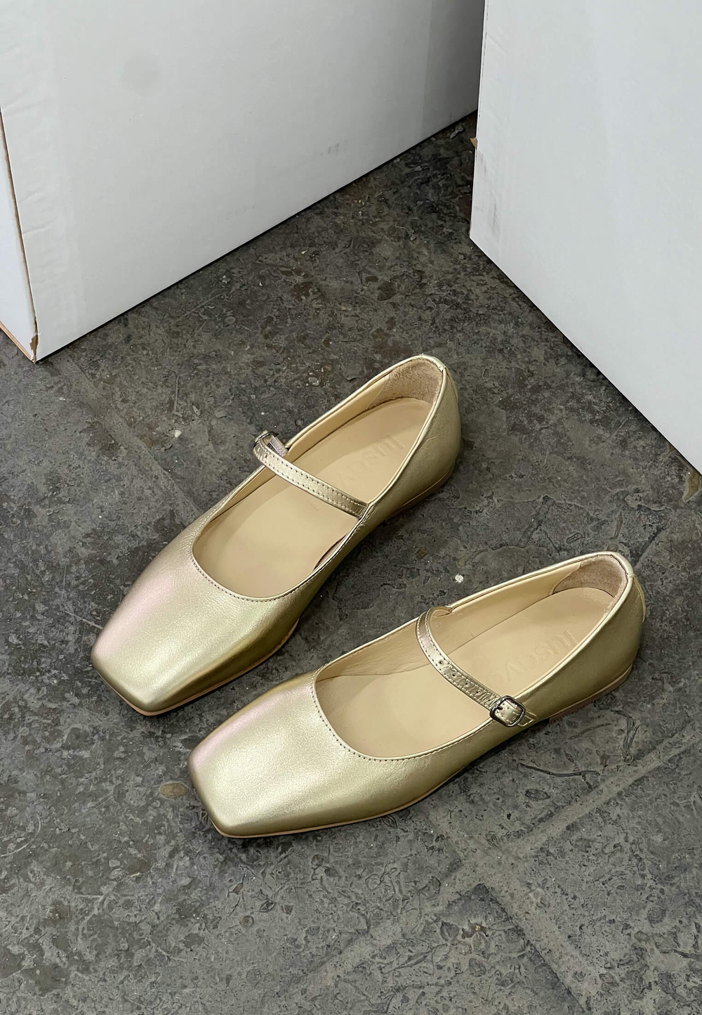 Туфли // Mary Jane // Gold