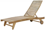 Шезлонг-лежак деревянный Tagliamento Berkeley, натуральный