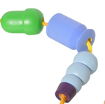 Бусы-шнуровка окрашенная