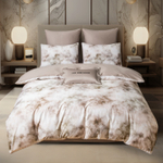 КПБ Сатин Премиум на резинке CPAR053, Евро, 4 наволчки, простынь 160*200*30