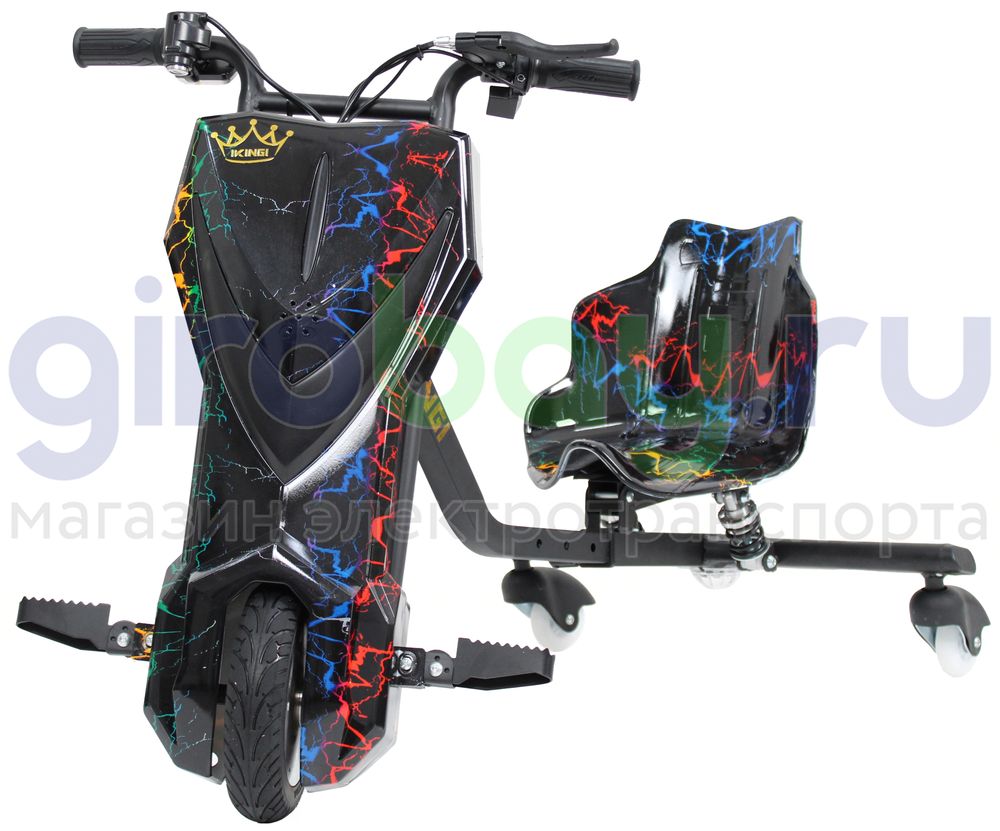 Электро Дрифт-карт IKINGI Drift Cart P2 250W (36V/4.4Ah) - Цветная молния фото №1