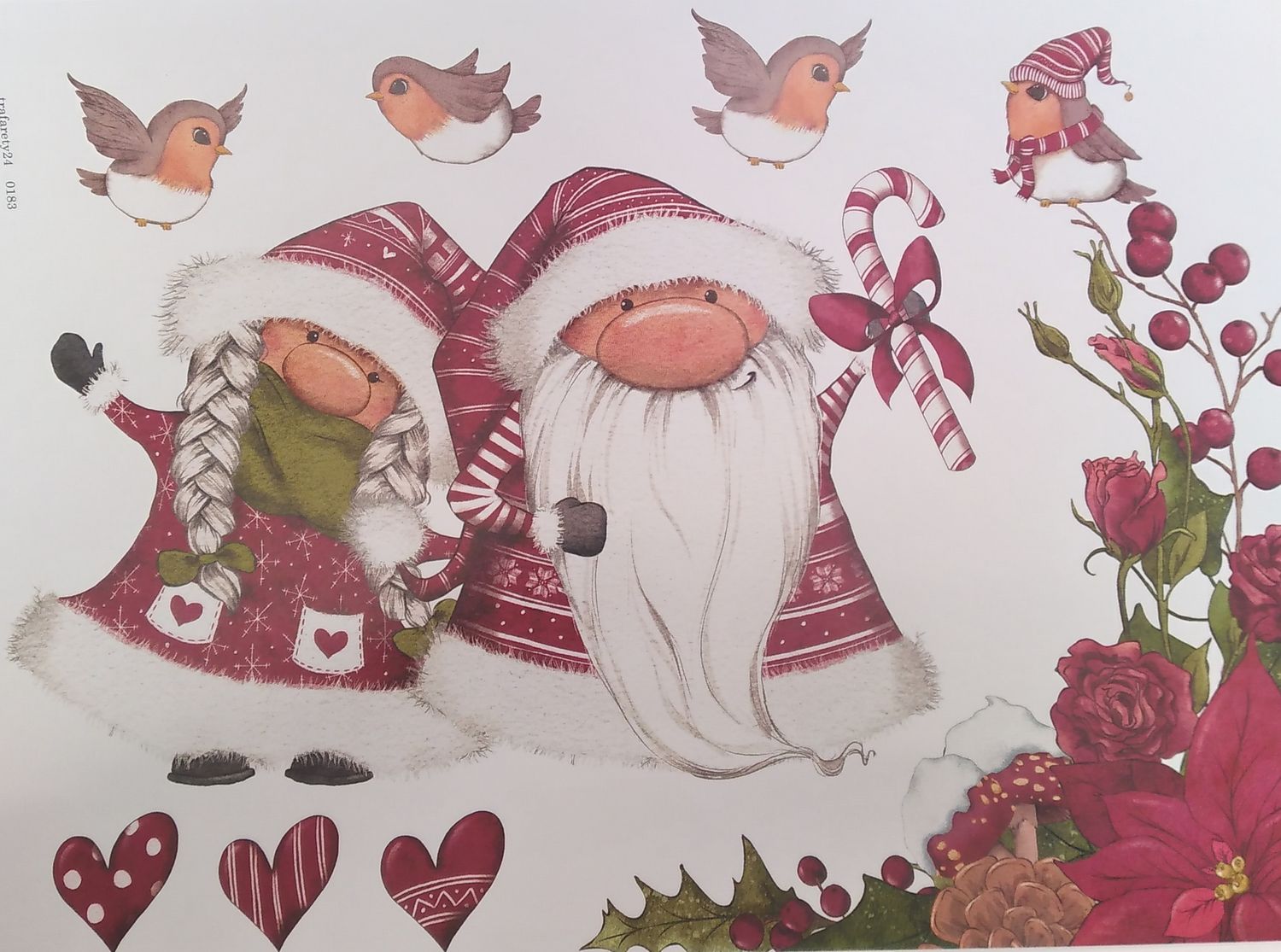 Пленочный трансфер №183 (контурный) для светлых пов