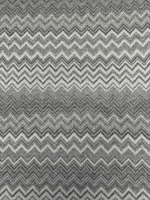 Трикотаж шерсть с кашемиром, вискозой и п/а Missoni серый зигзаг