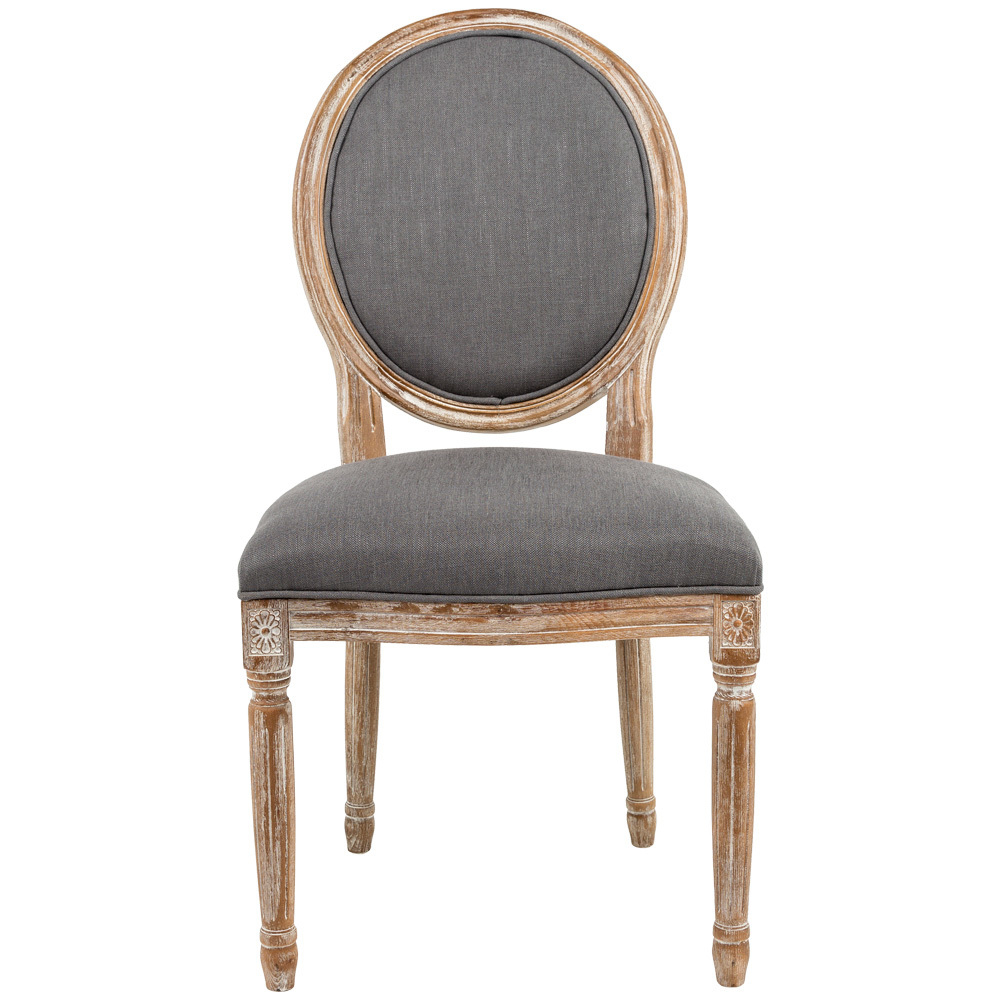 Стул Луи - Туманная луна лен лесной орех Объект мечты