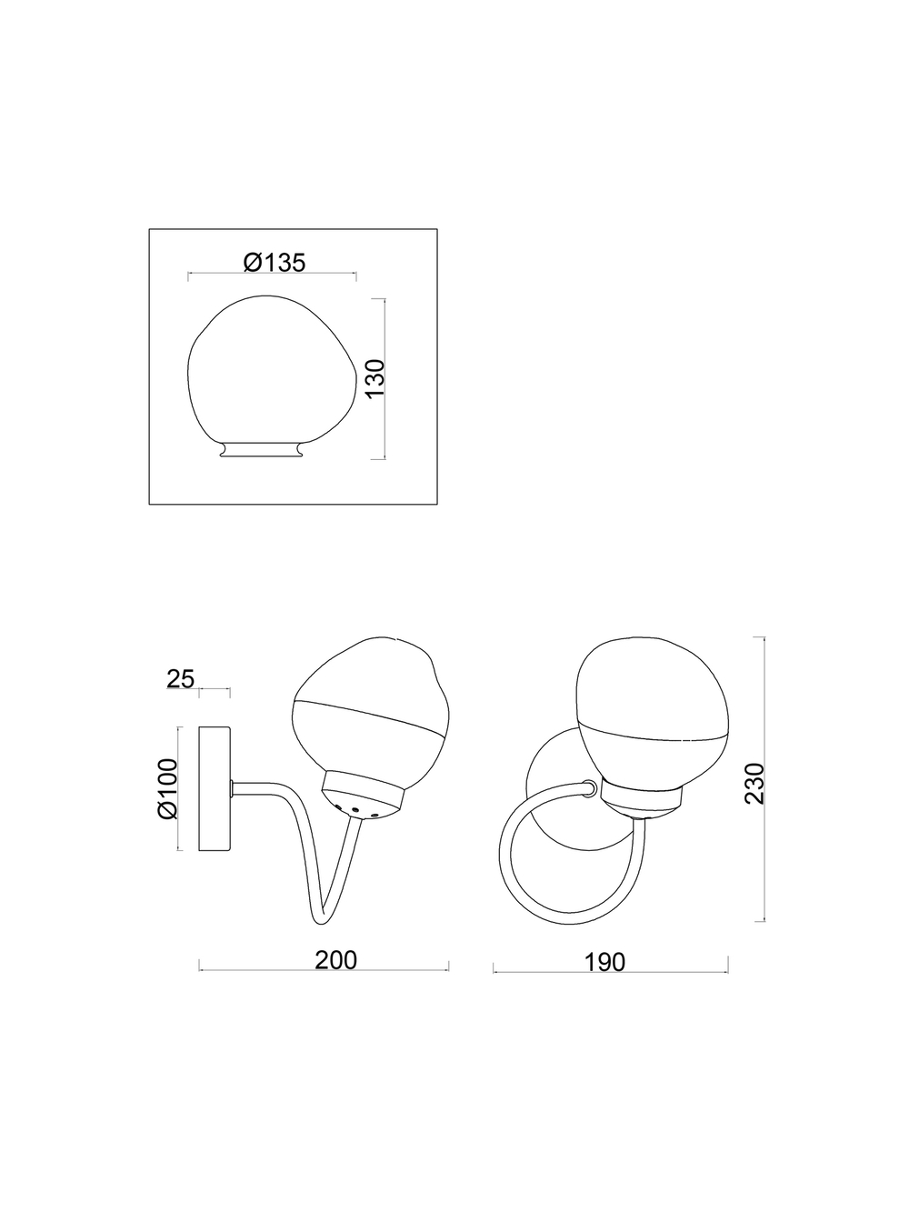Настенный светильник (бра) Freya FR8017WL-01MG