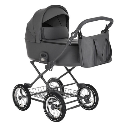 Детская коляска Roan Bass Next Classic d12 2 в 1 RCL263/1 Steel Grey