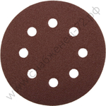 Круг шлифовальный ЗУБР ″Мастер″ универсальный, из абразивной бумаги на велкро основе, 8 отверстий, Р60, 125мм, 5шт