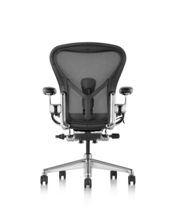 Кресло Herman Miller Aeron Graphite Polished Aluminium, размер C