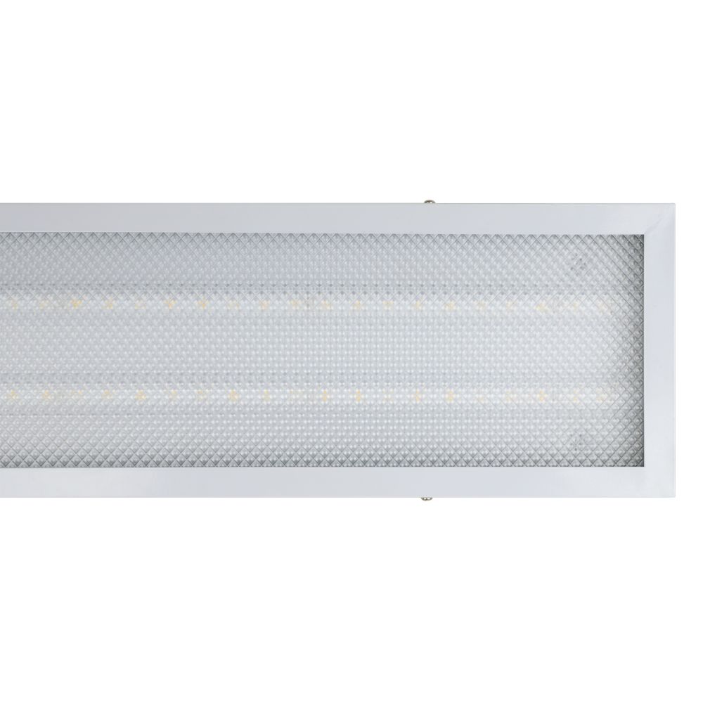 ULP-Q105 18120-45W-6500K WHITE M3 Светильник светодиодный потолочный универсальный. Дневной свет 6500K. Рассеиватель призма. Встроенный и-п. Корпус белый. ТМ Volpe
