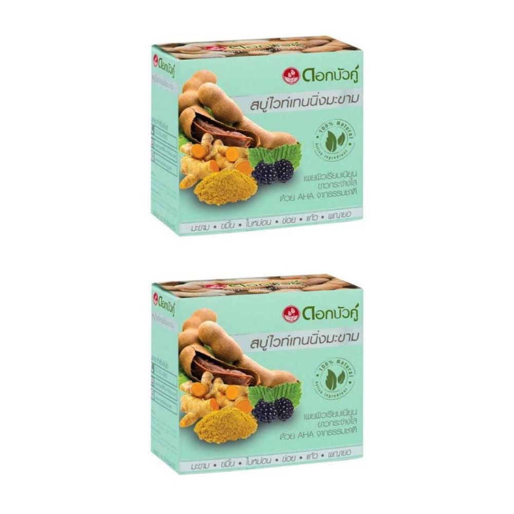 Мыло кусковое Twin Lotus с тамариндом, 85 гр 2 уп