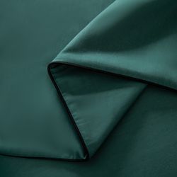 Комплект постельного белья Однотонный Сатин Элитный «Глубокий изумруд»