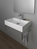 Раковина с кронштейнами Creavit Next 50 NX242-H.00000 белая