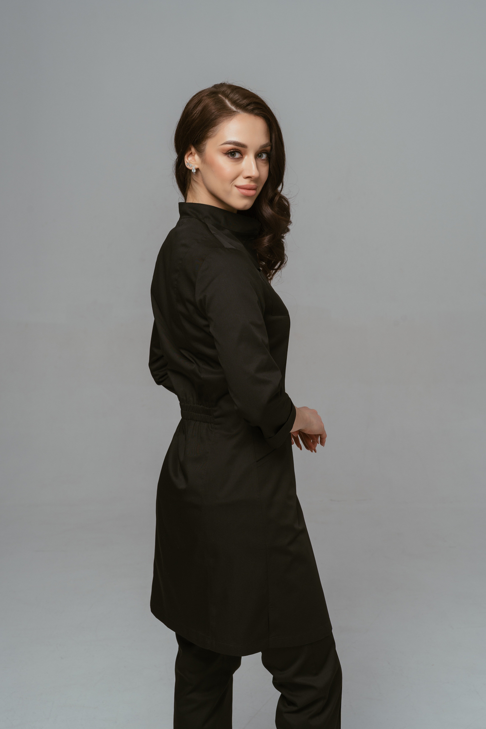 Халат медицинский женский | Х-224/2 3/4 клеон проф