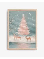 Постер новогодний 30х40 см декор на стену